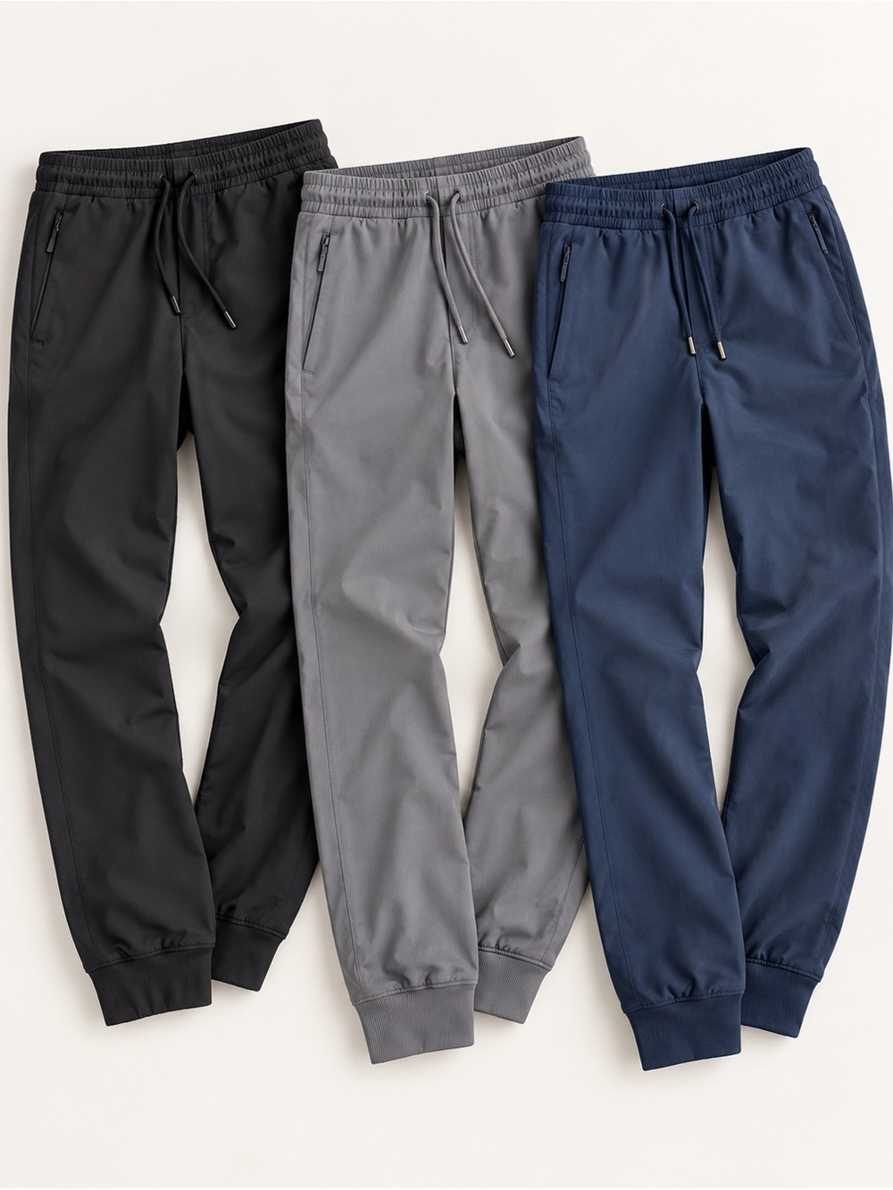 Abercrombie Jogger Pants 3-Piece Lot Blue & Gray Small